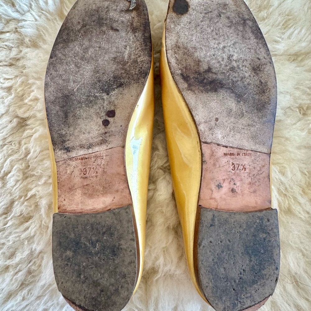 Chanel Gold Ballerina Flats - Picture 10 of 12